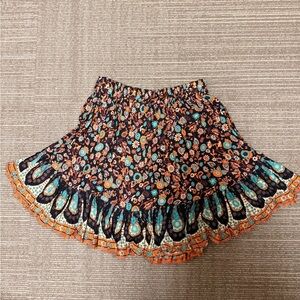 Mila black paisley skirt sz extra small